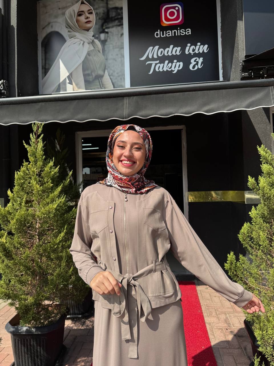 Ceremony İç Elbisesi Bambu Ön İki Pat Taş Detaylı Takım W-6942