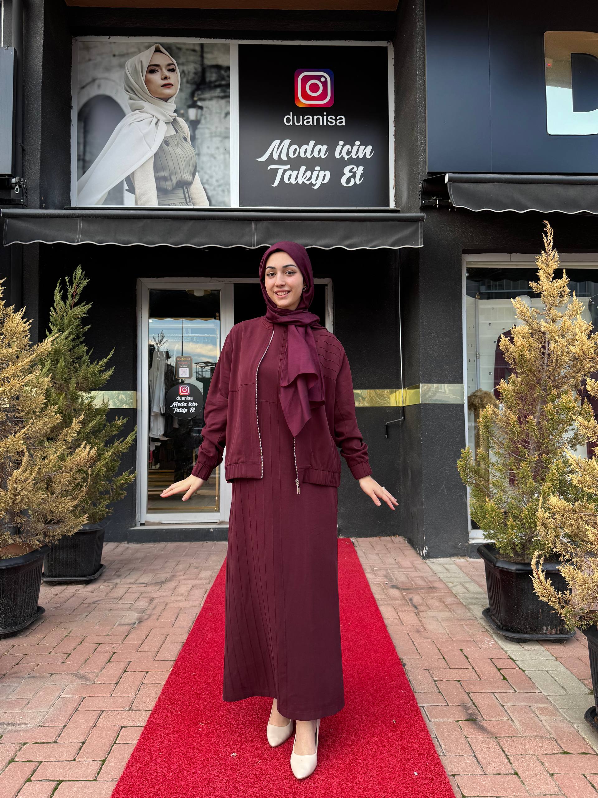 Nuss Bomber Takım NS-26K1036 - Mürdüm