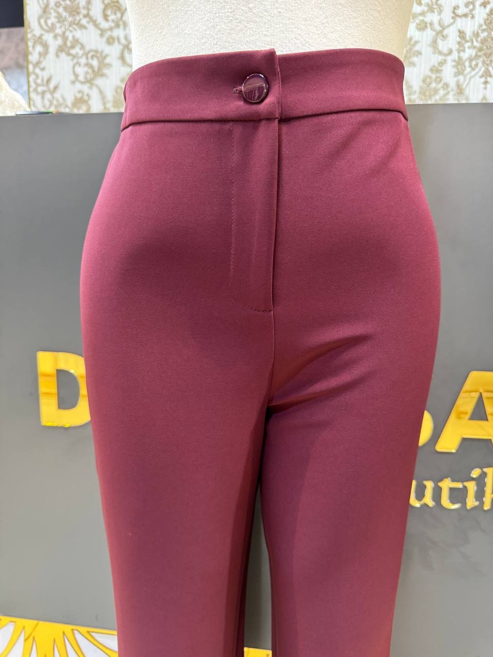 Sentez Arkası Lastikli Tek Düğme Rahat Pantolon SZ-5405