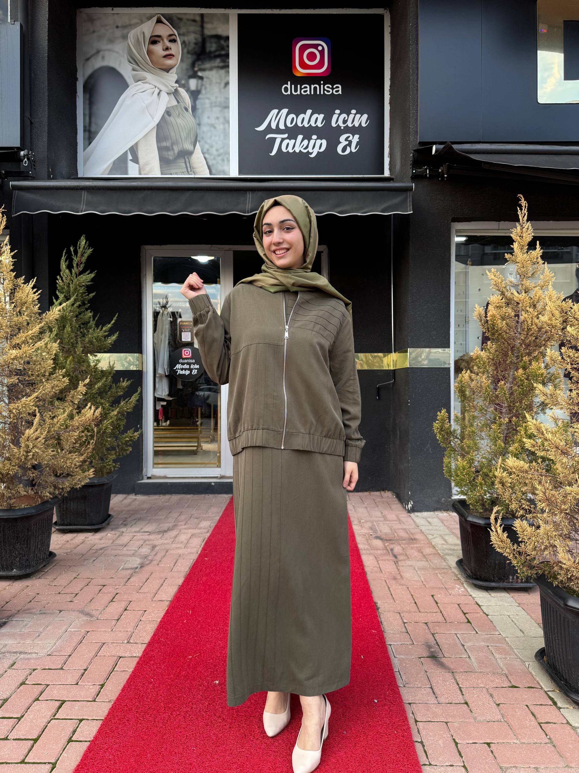 Nuss Bomber Takım NS-26K1036 - Haki