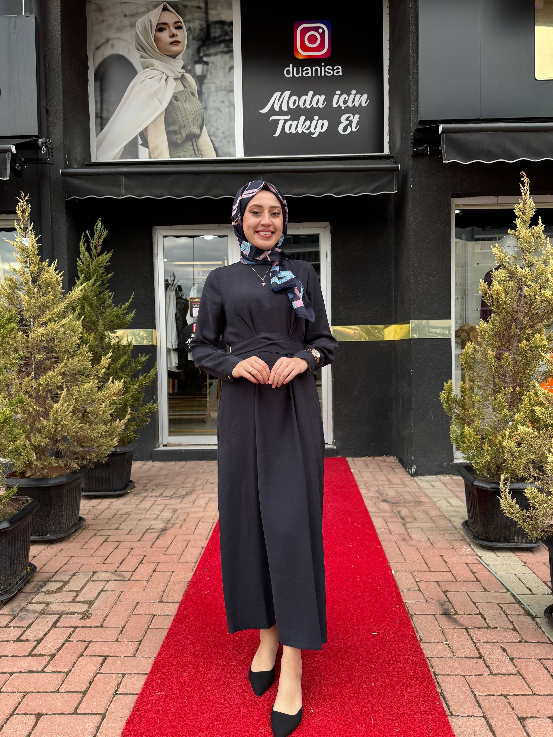 Nuss Elbise NS-26K2012 - Lacivert