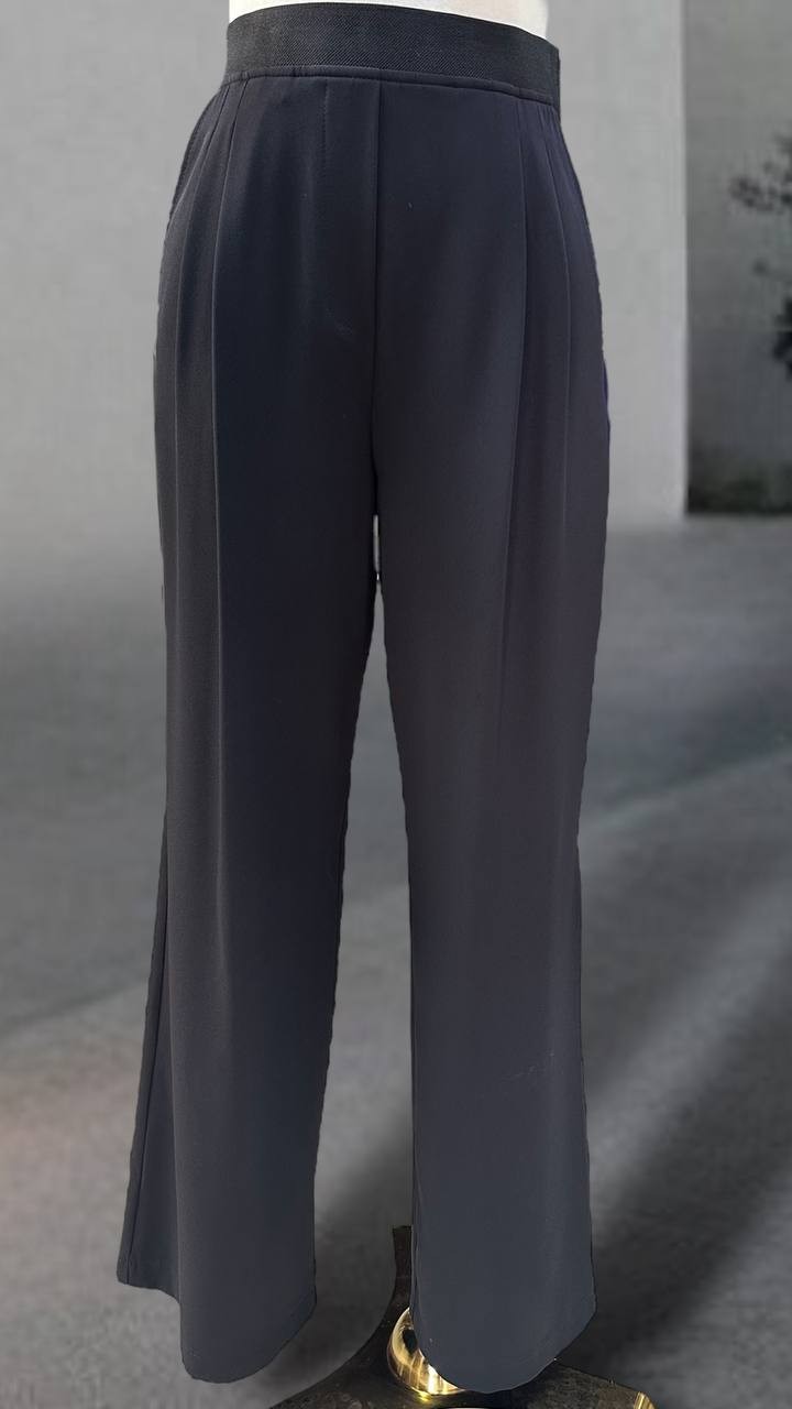 Sentez İyon Pileli Pantolon Z-5592 - Siyah