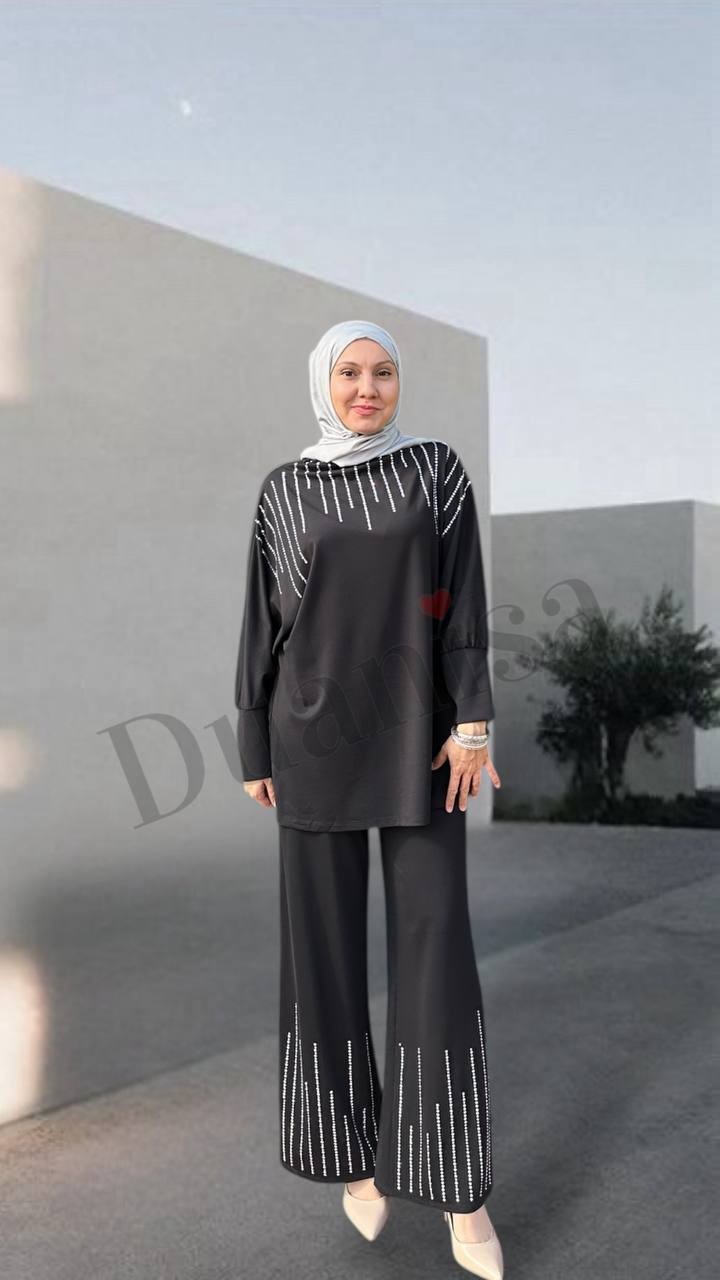 Beys Design Diamond Takım 25SS79008 - Siyah