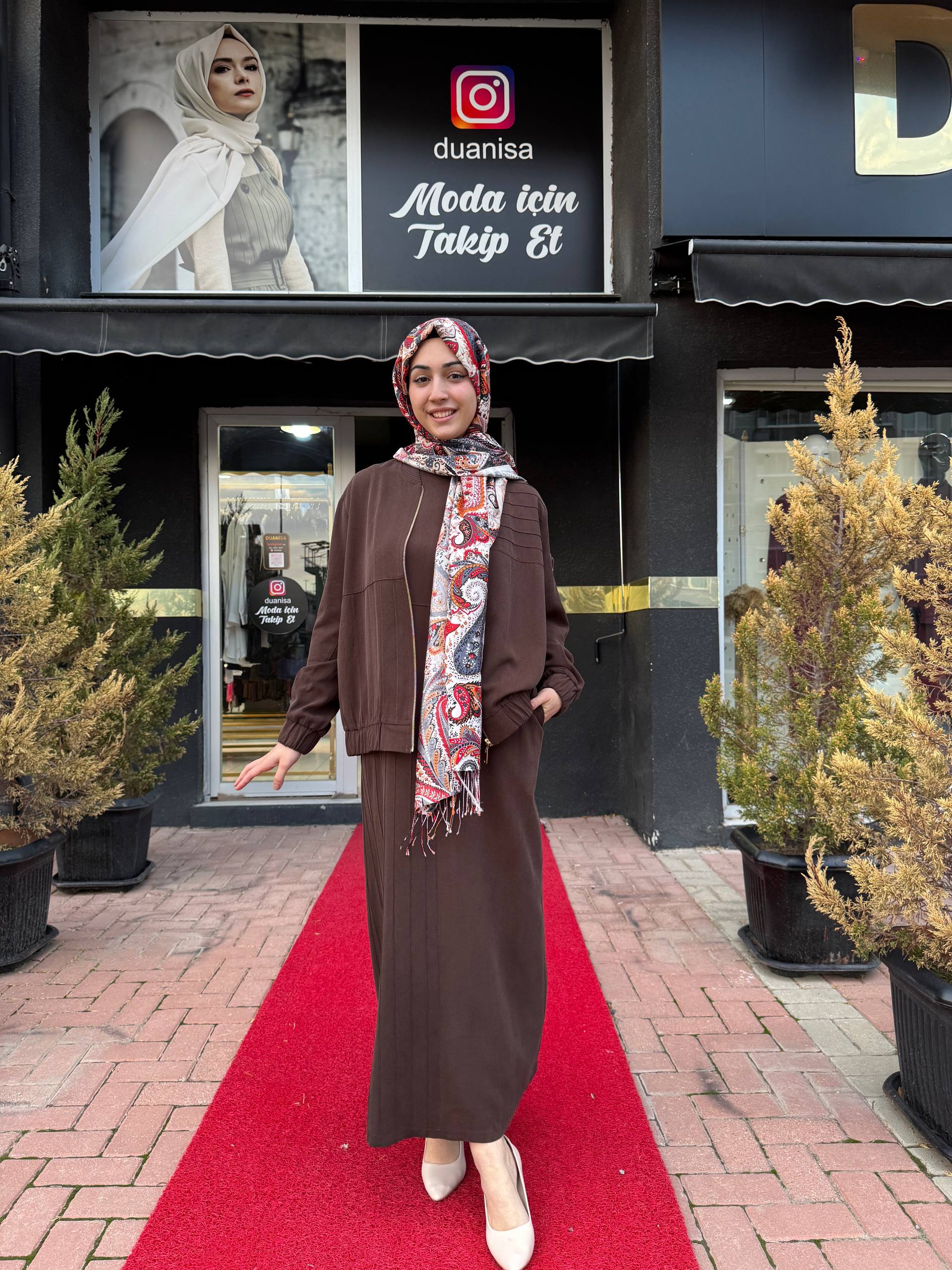 Nuss Bomber Takım NS-26K1036 - Kahve