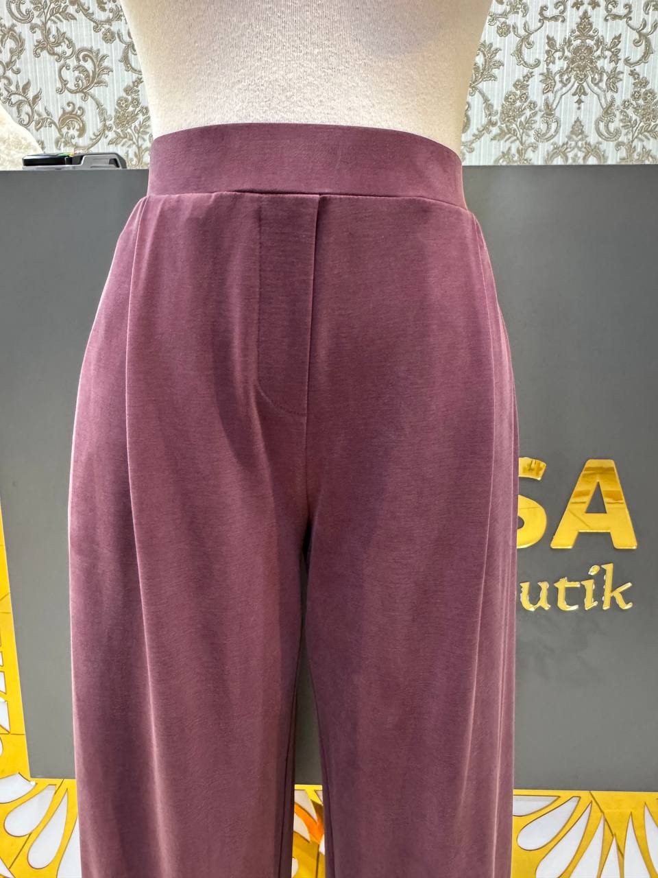 Sentez Paçası Kapsüllü Aura Şalvar Pantolon SZ-5615