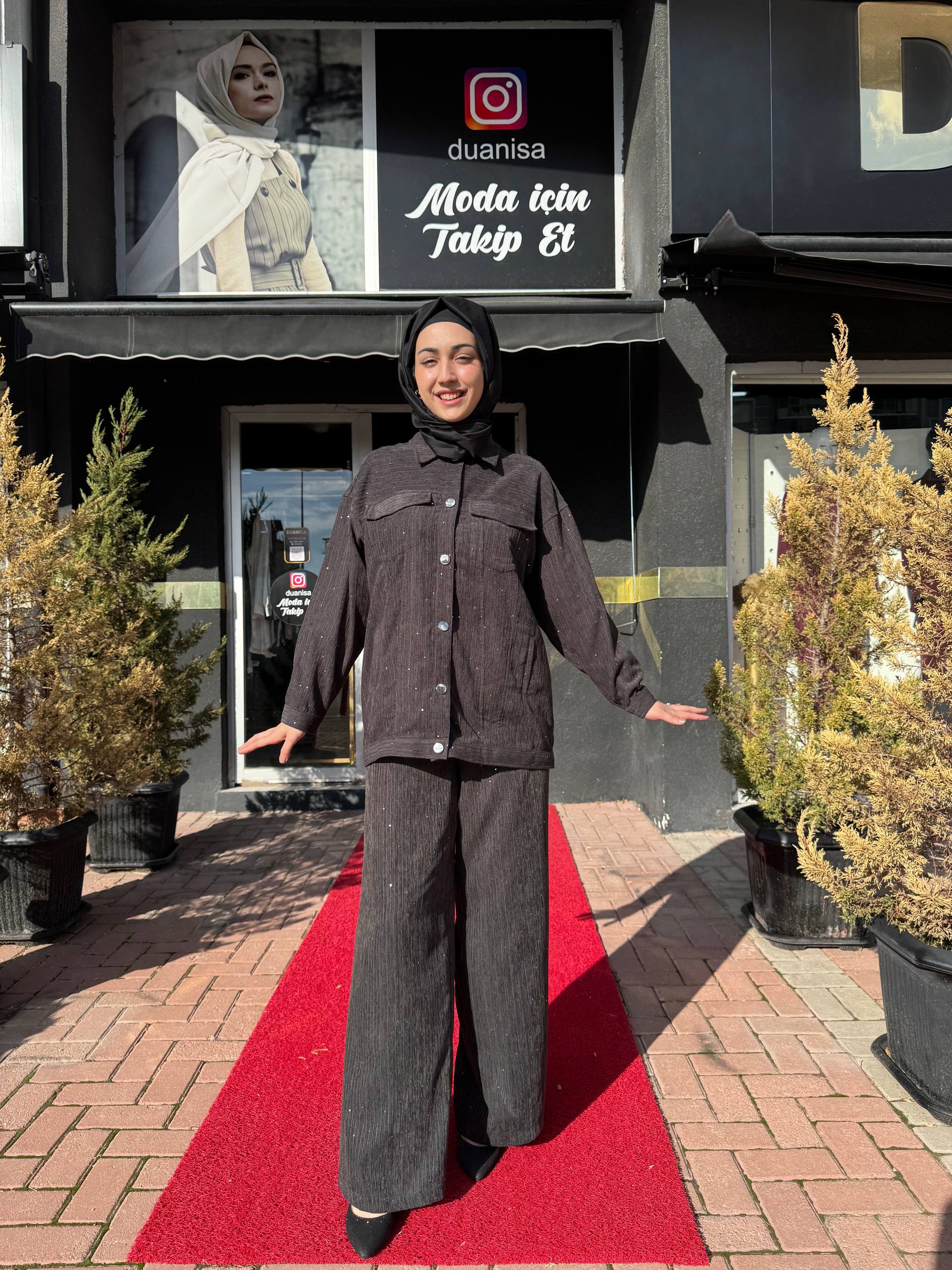 Ceremony Önü Çıtçıtlı Queen Ceketli Takım W-6851