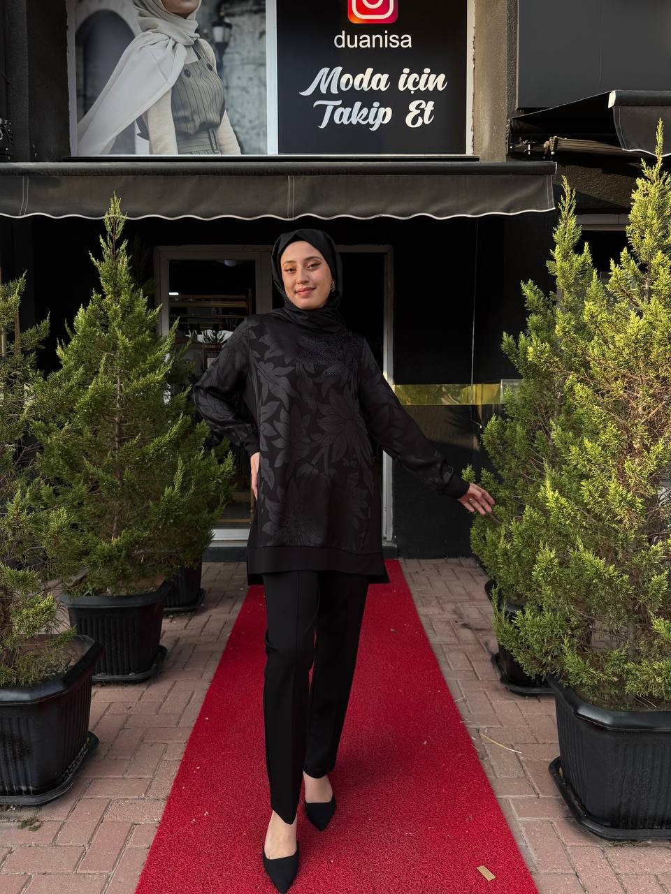 Fuat Gürşen Tunik 25K-4319 - Siyah