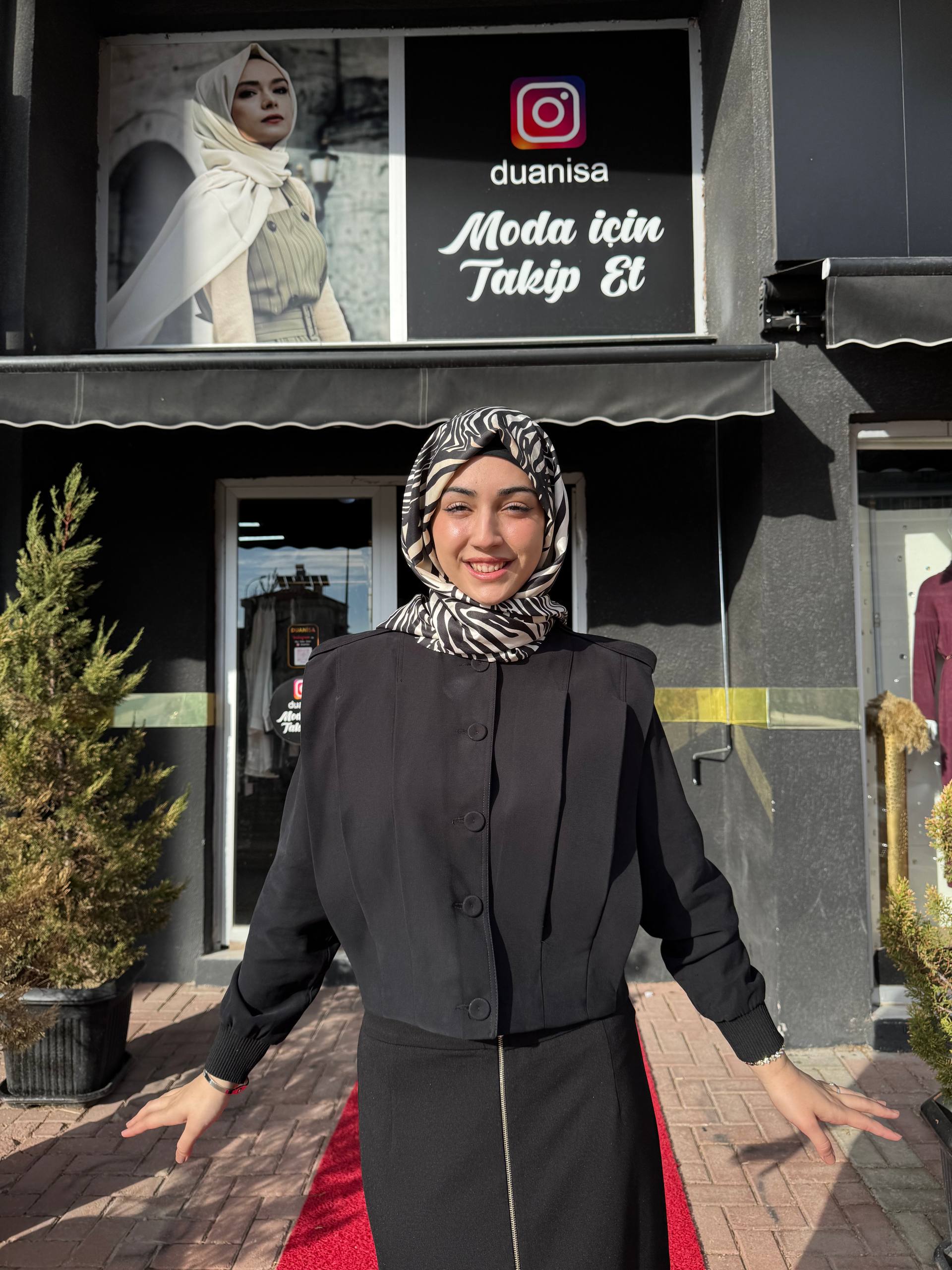 Ceremony Anjelik Apoletli Kısa Ceket W-6817 - Siyah