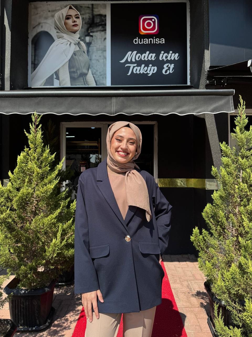 Ceremony Tek Düğmeli Blazer Çelik Ceket W-6846 - Lacivert