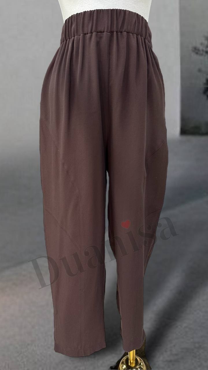 Sentez Duti Keten Pantolon Z-5596 - Kahve