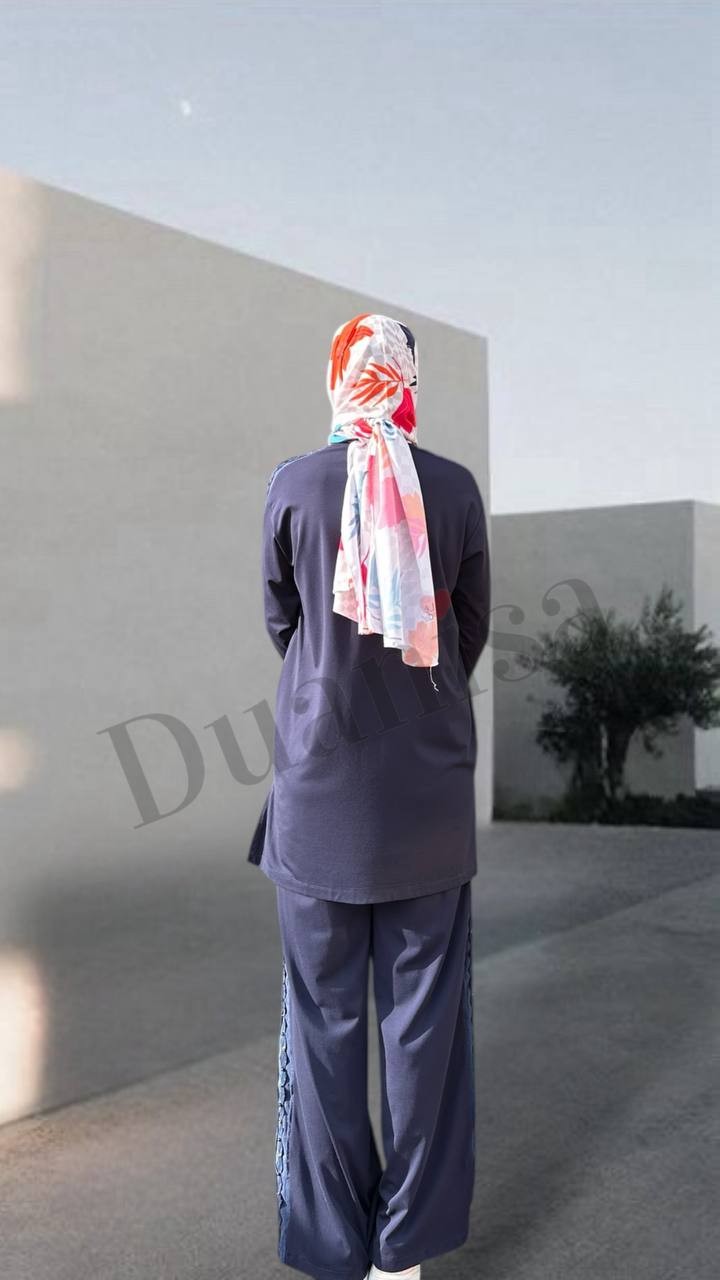 Ceremony Tuniğinin Ve Pantolonun Yanları Zımba Taş Ve Dubai Takım S-5983