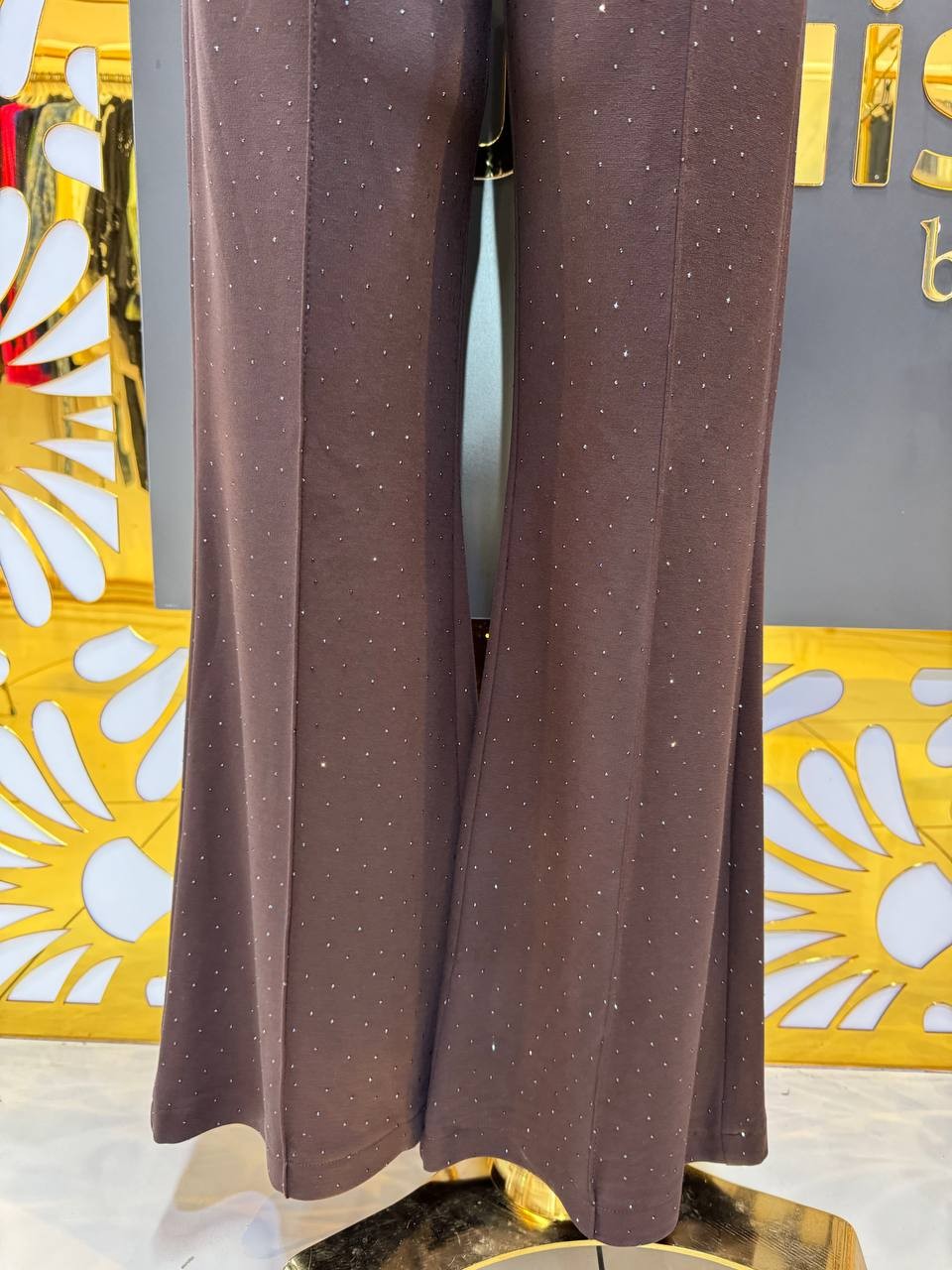 Sentez Taşlı İspanyol Paça Pantolon SZ-5604