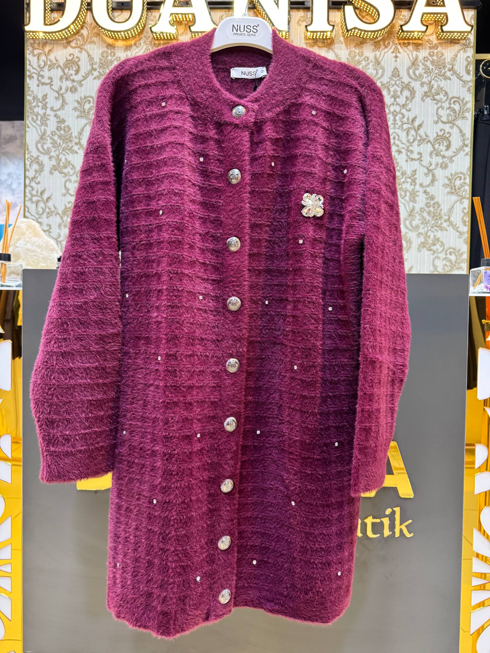 Nuss Hırka NS-26K7010 - Bordo