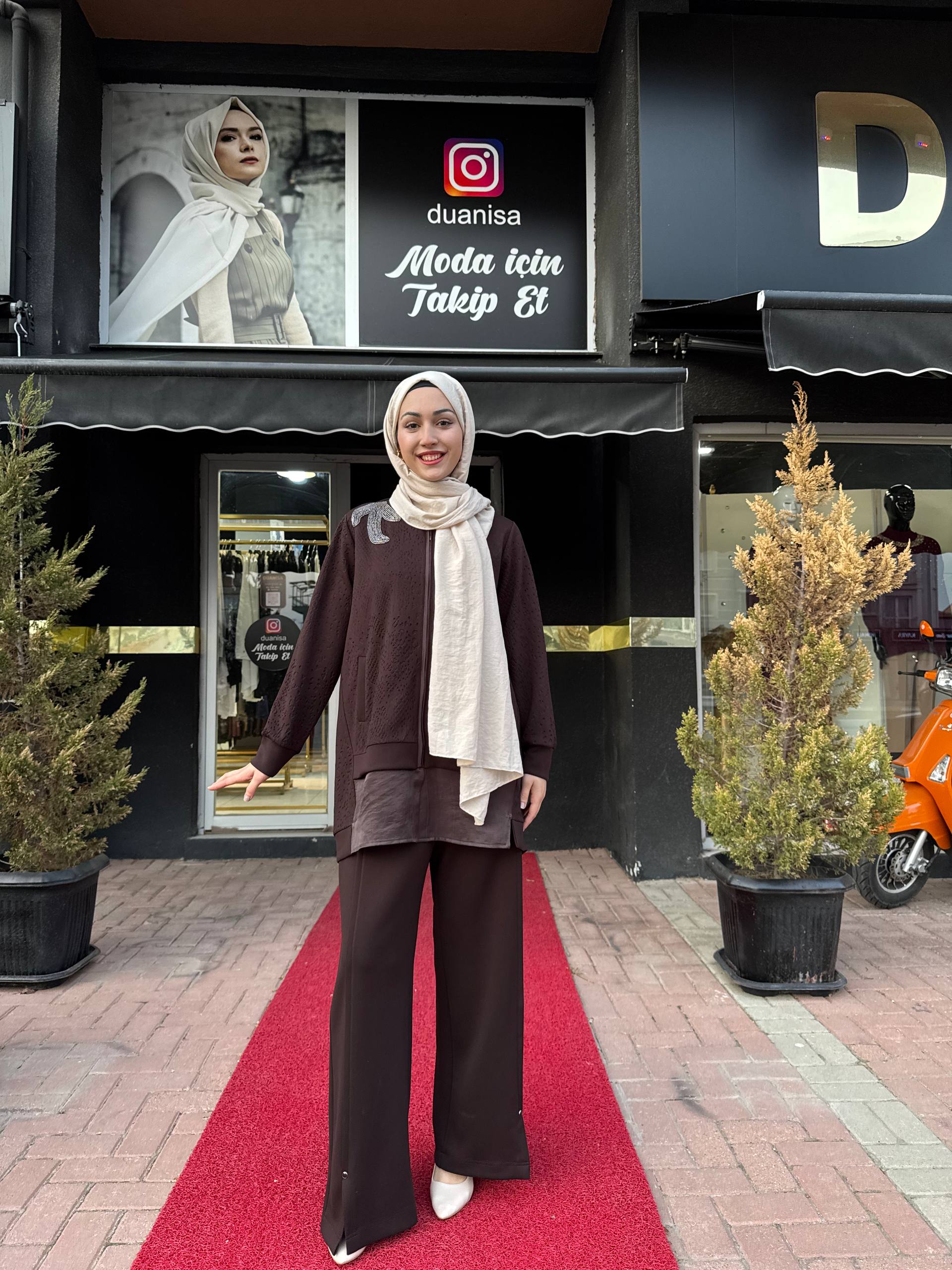 Lissmore Pantolonlu Takım WİN-5934 - Kahve