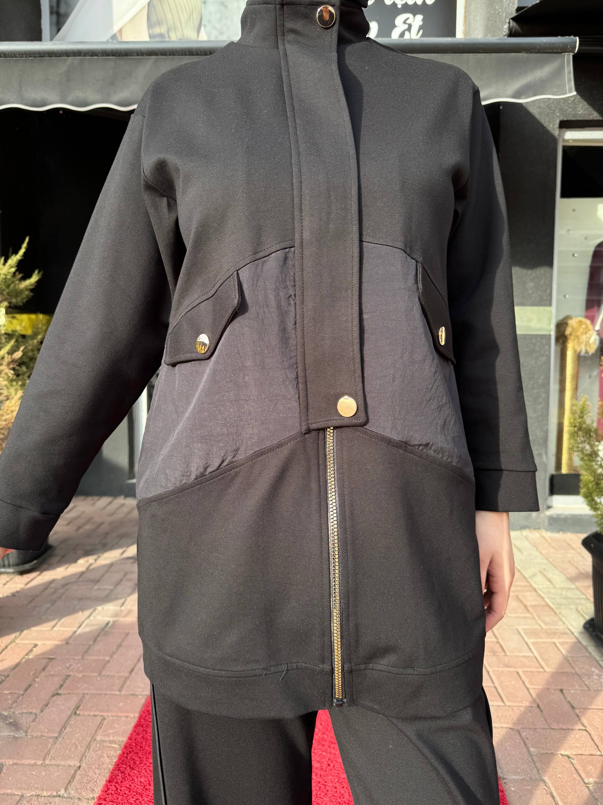 Ceremony Önden Fermuarlı Yarım Patlı Çelik Takım W-6921