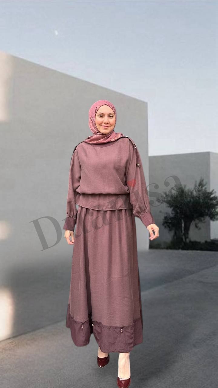 Ceremony Omuzları Apolet Detaylı Düğmeli Dubai Garnili Pasion Takım Kızıl Kahve S-58