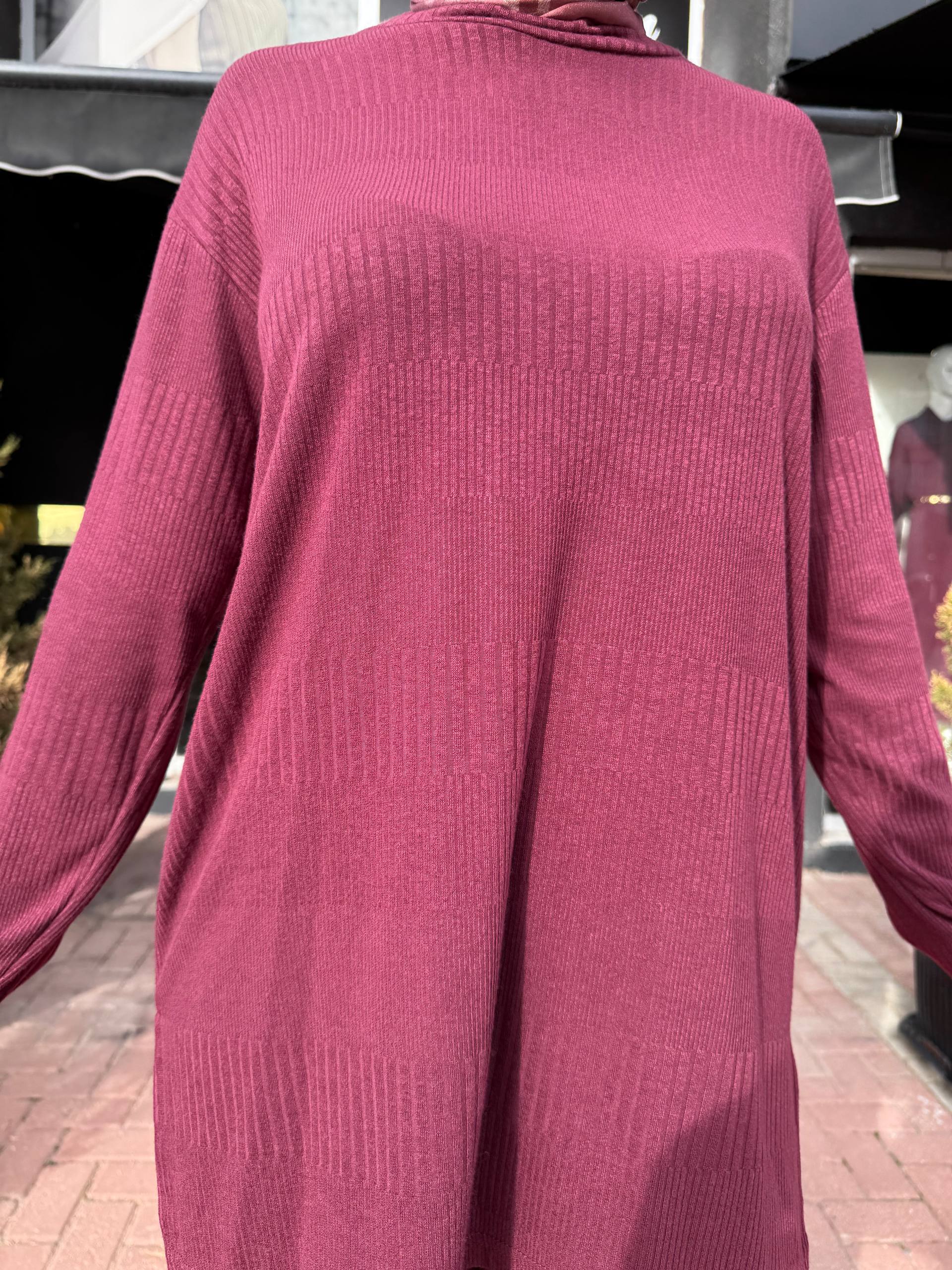 Ceremony Balıkçı Yaka Kristal Detaylı Triko Takım W-6922