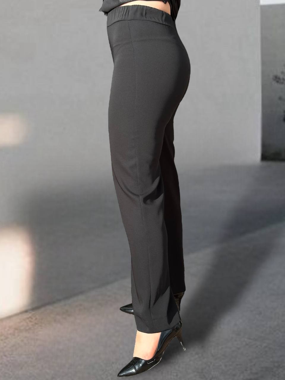 Ghisa Dökümlü Pantolon Siyah