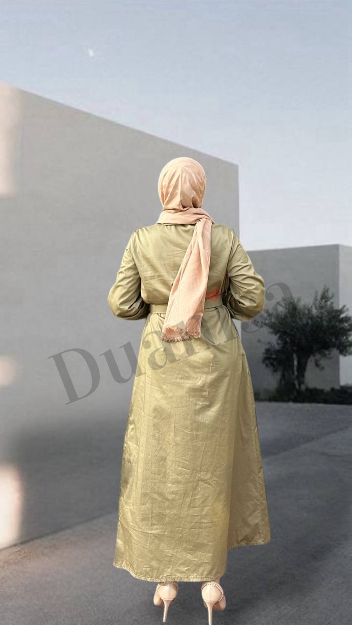 Nuss Elbise Haki NS-25Y2041