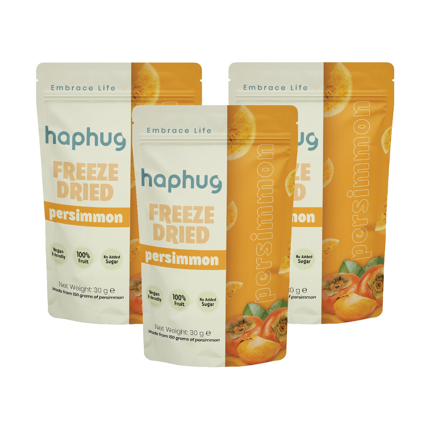 3'lü Paket Freeze Dried Trabzon Hurması - Dondurularak Kurutulmuş Trabzon Hurması 30g x 3