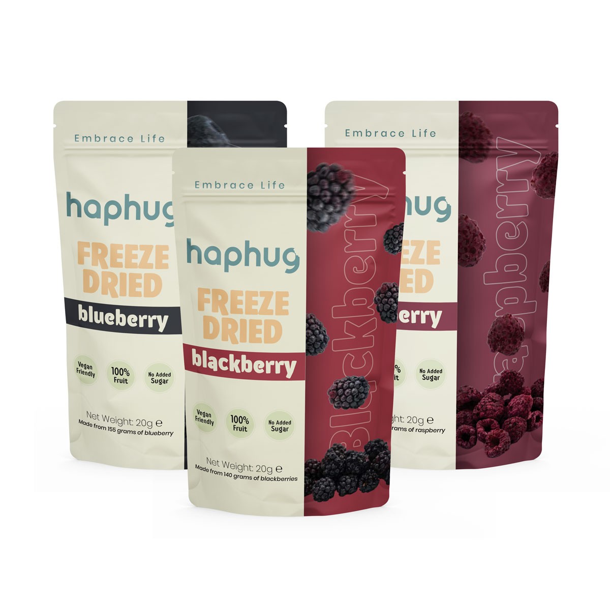 HapHug Freeze Dried Forest Berries Pack