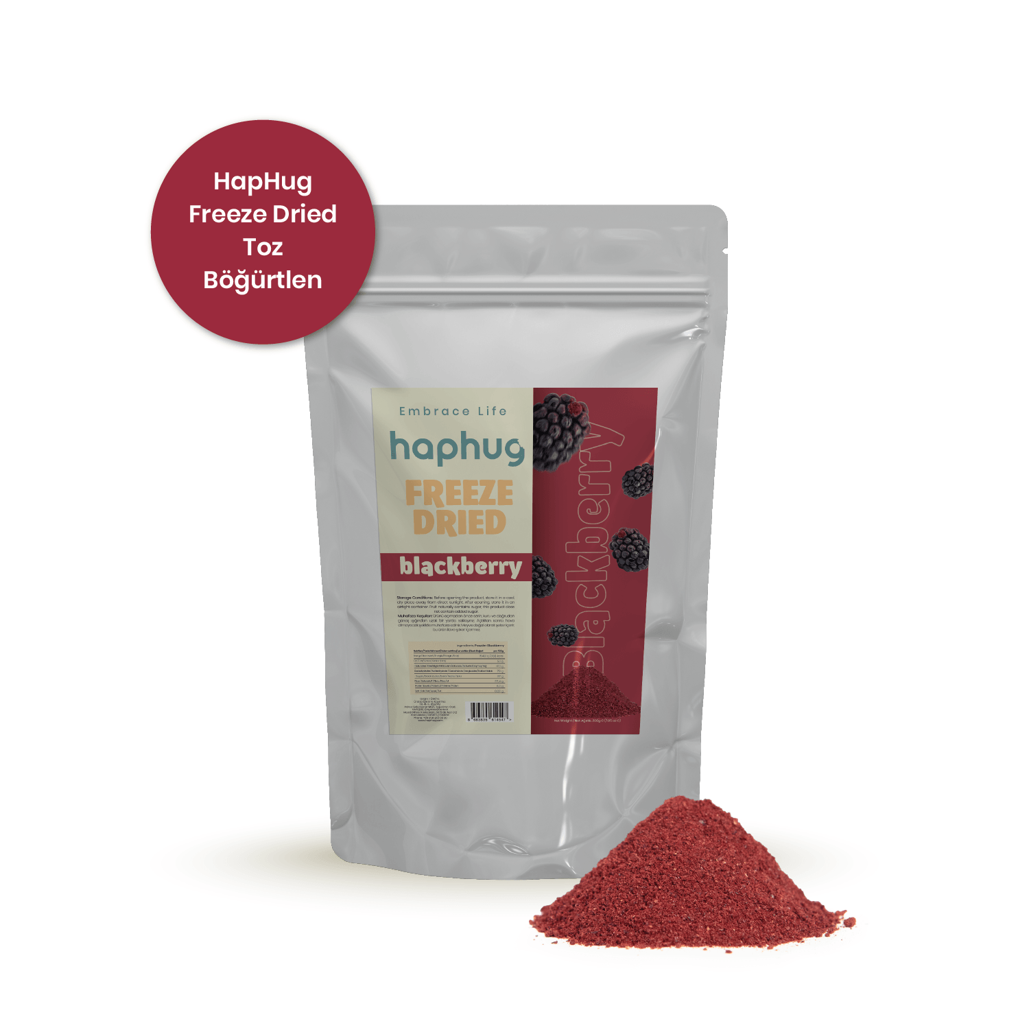 Freeze Dried Toz Böğürtlen - Toptan Paket