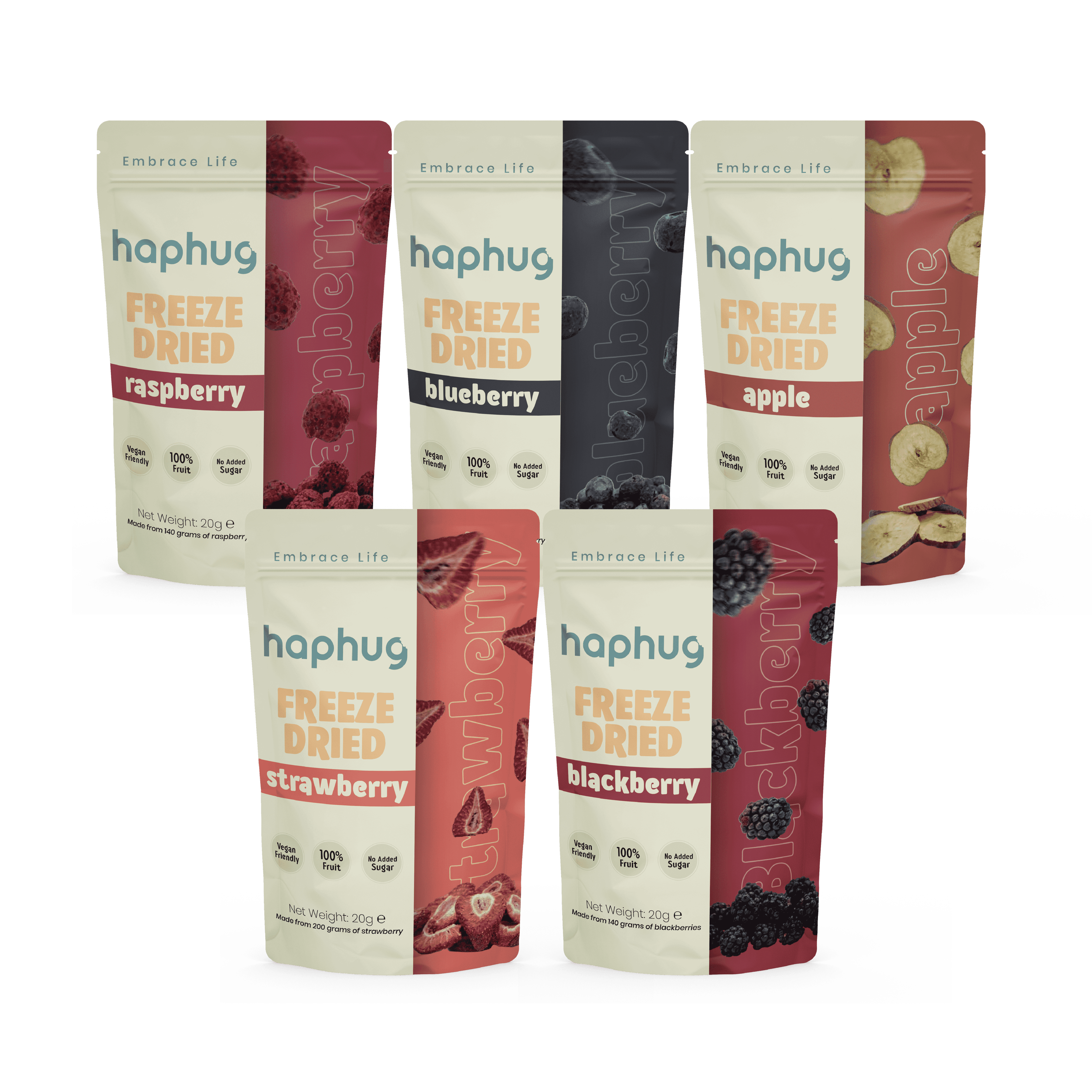 HapHug Freeze Dried Red Fruits Pack