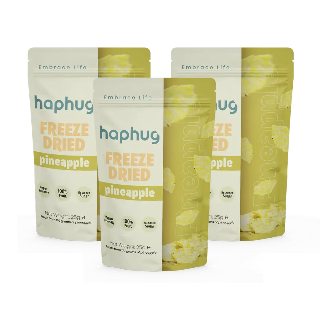 3'lü Paket Freeze Dried Ananas Dondurularak Kurutulmuş Ananas 25g x 3