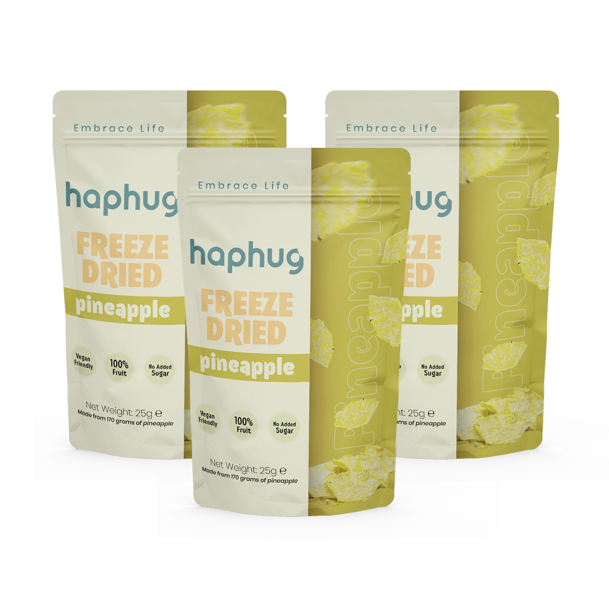 HapHug Freeze-Dried Pineapple - Triple Pack