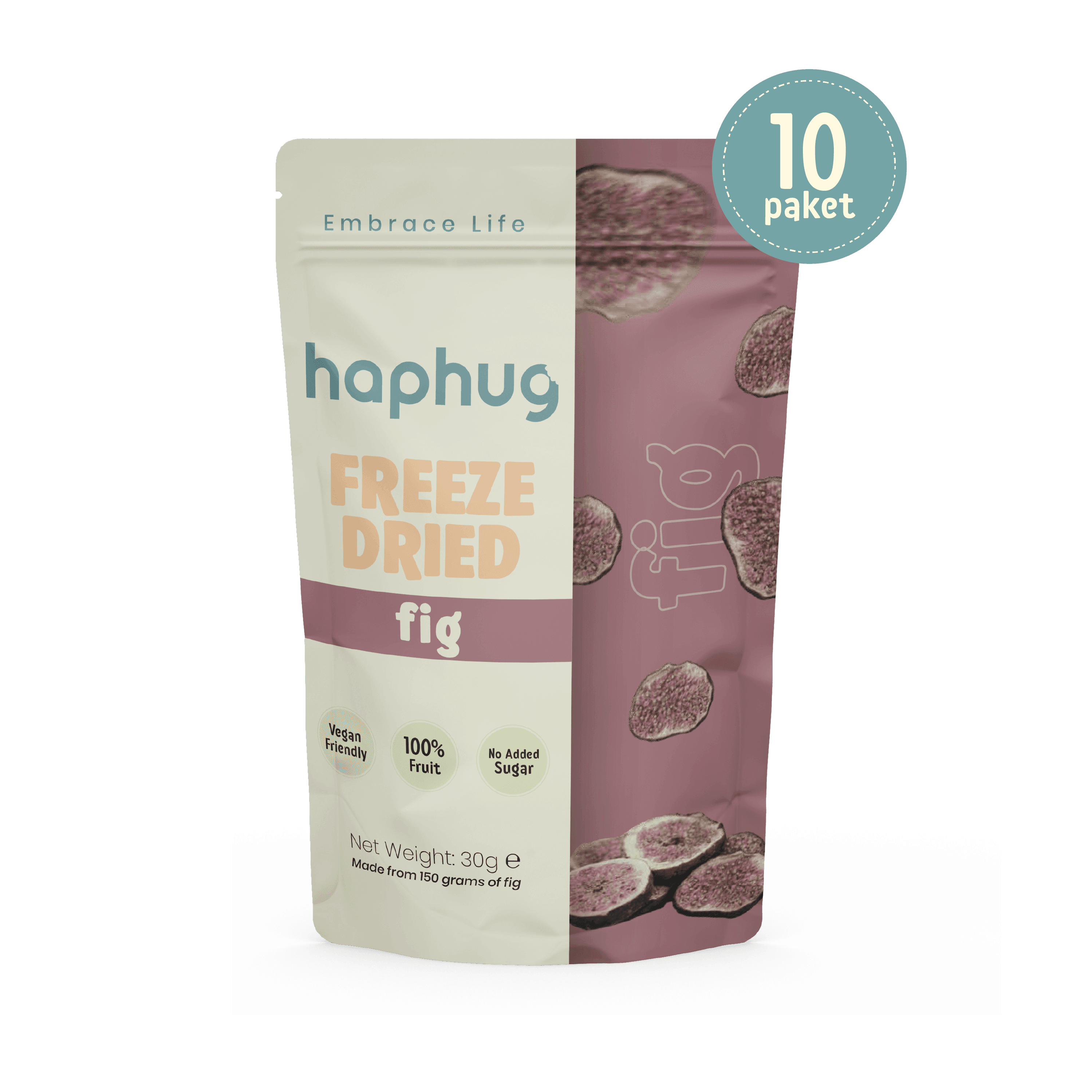 HapHug Freeze-Dried Fig - Pack of 10