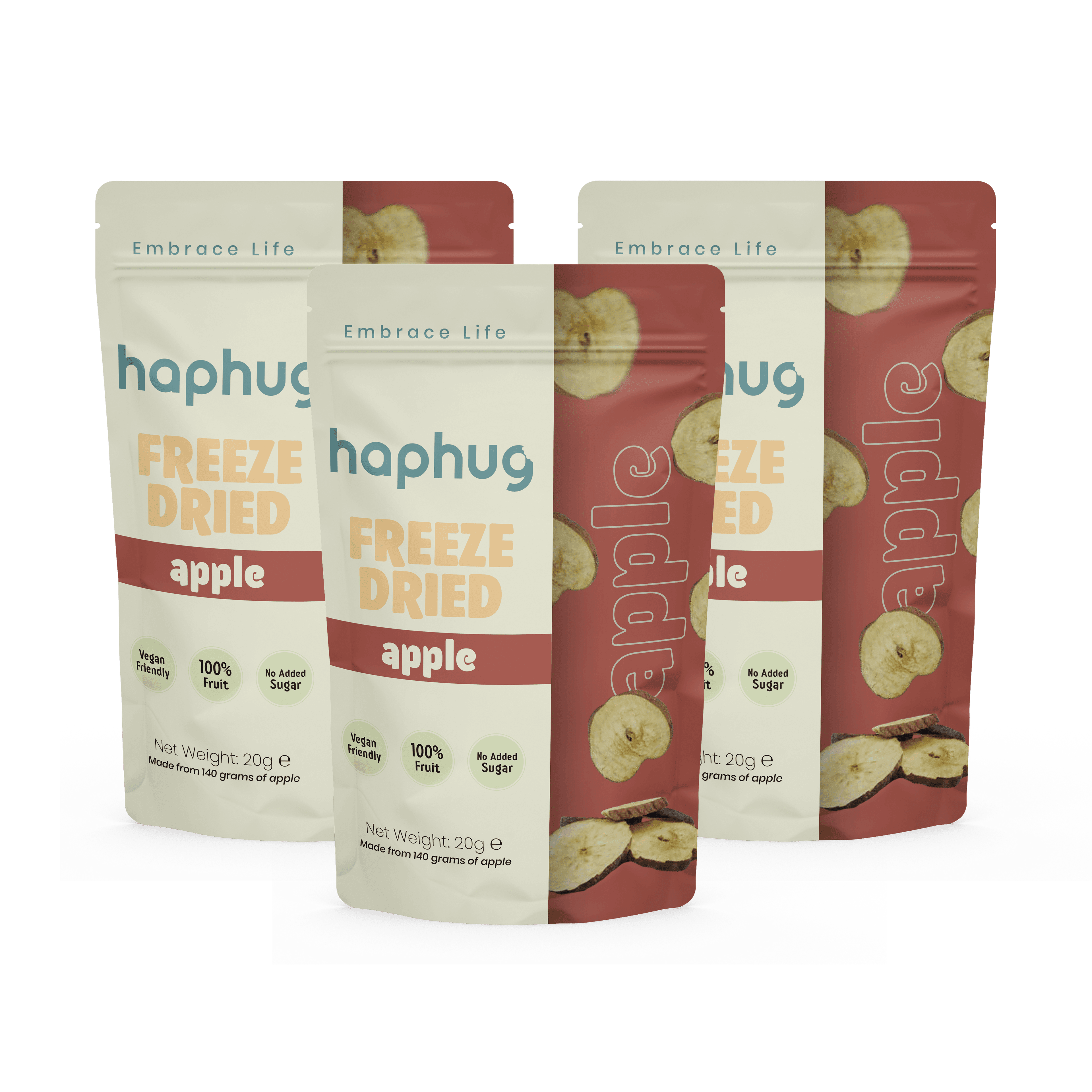 HapHug Freeze-Dried Apple - Triple Pack