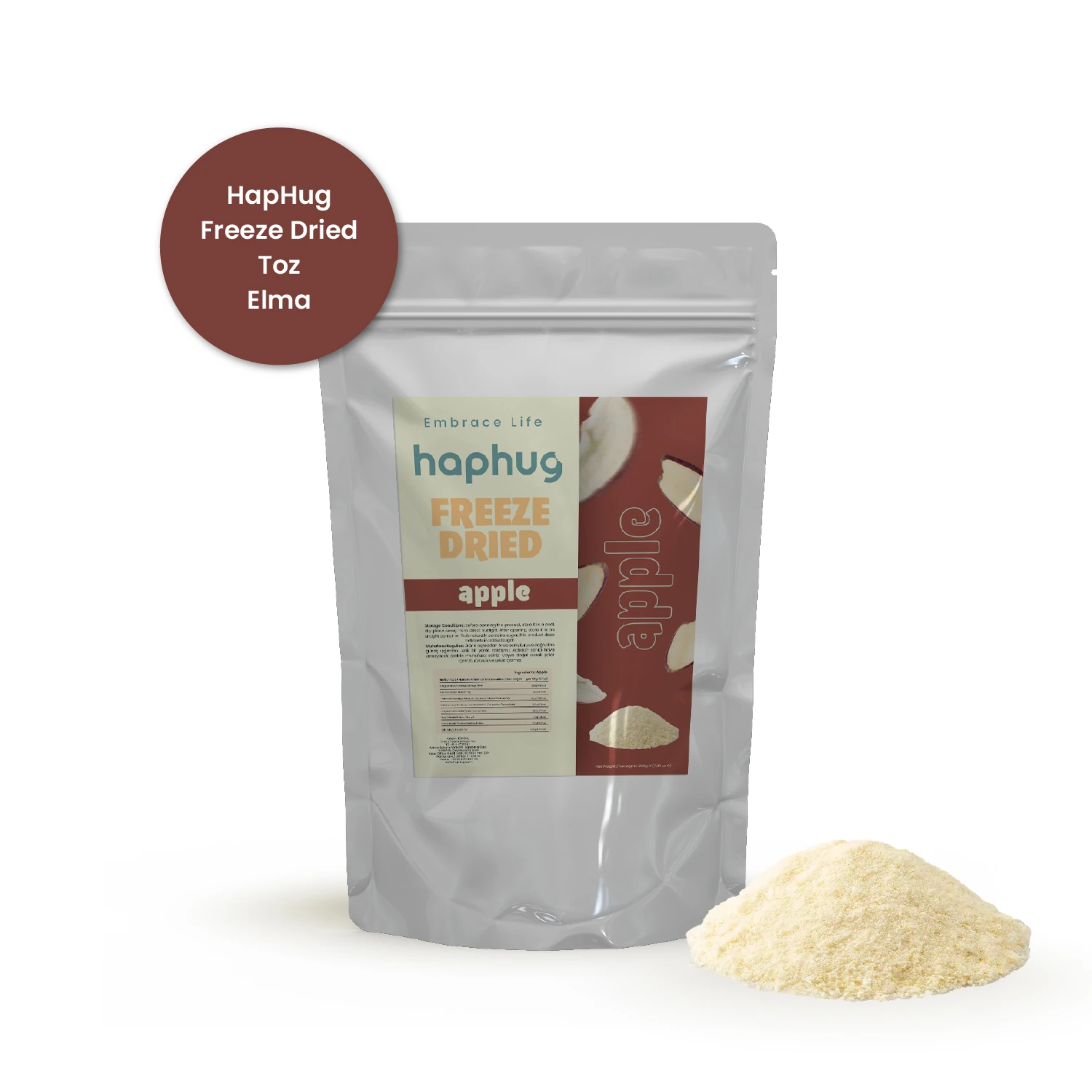 Freeze Dried Toz Elma - Toptan Paket
