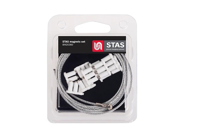 STAS white magnet set