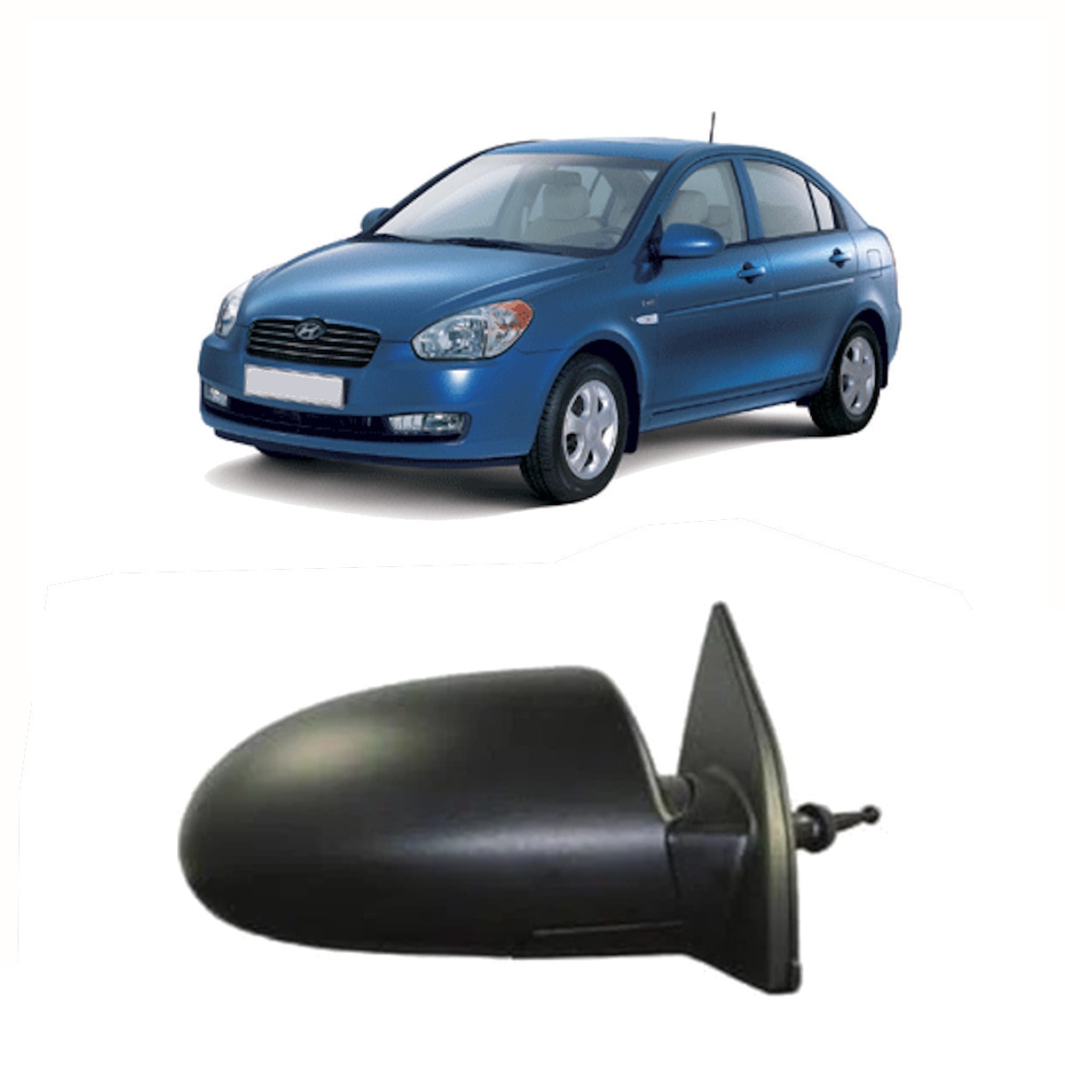2006-2012 HYUNDAİ ACCENT ERA DIŞ DİKİZ AYNASI SAĞ TARAF YOLCU TARAFI