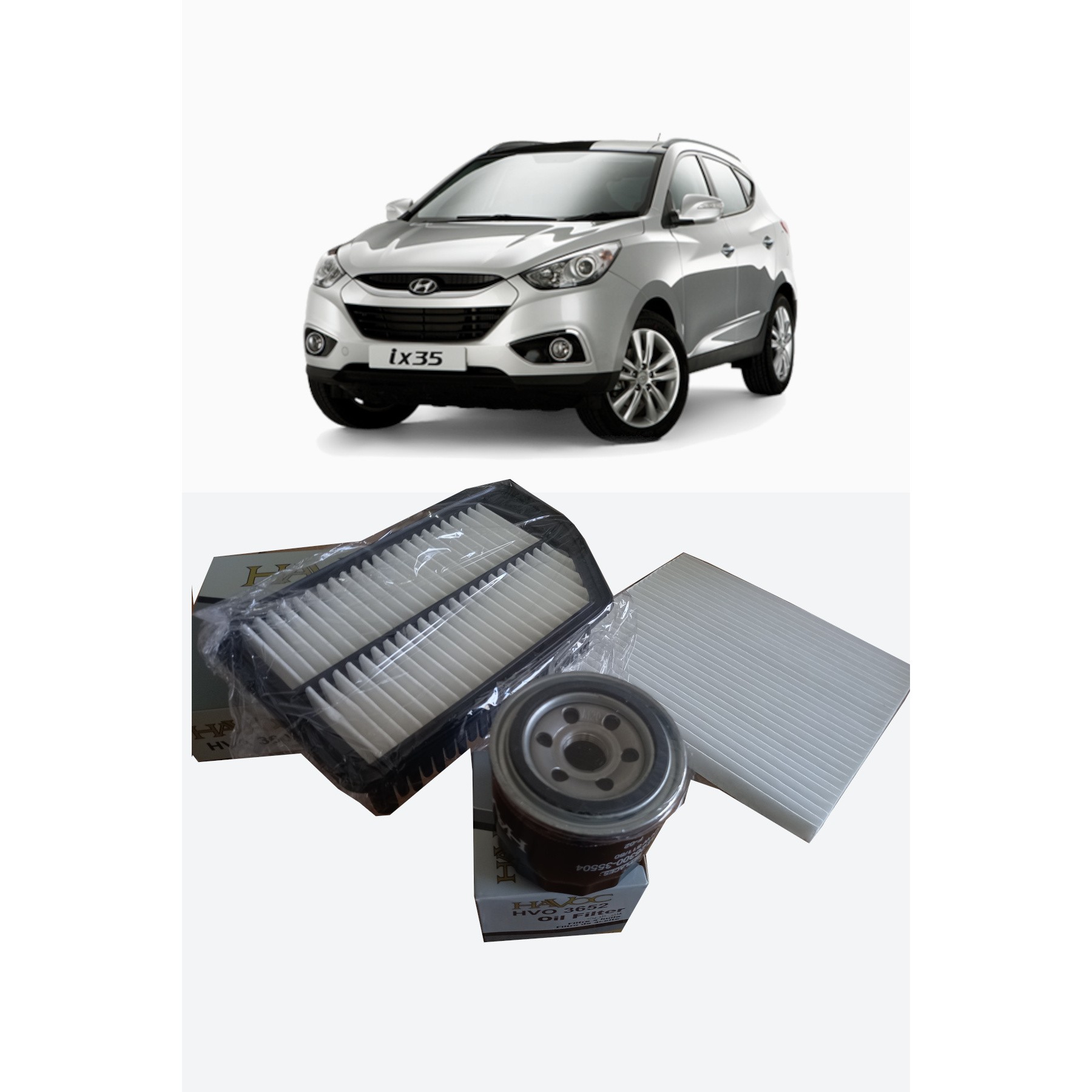 HYUNDAİ İX35 1.6 GDİ PERYODİK BAKIM FİLTRE SETİ HAVA + POLEN + YAĞ FİLTRESİ 
