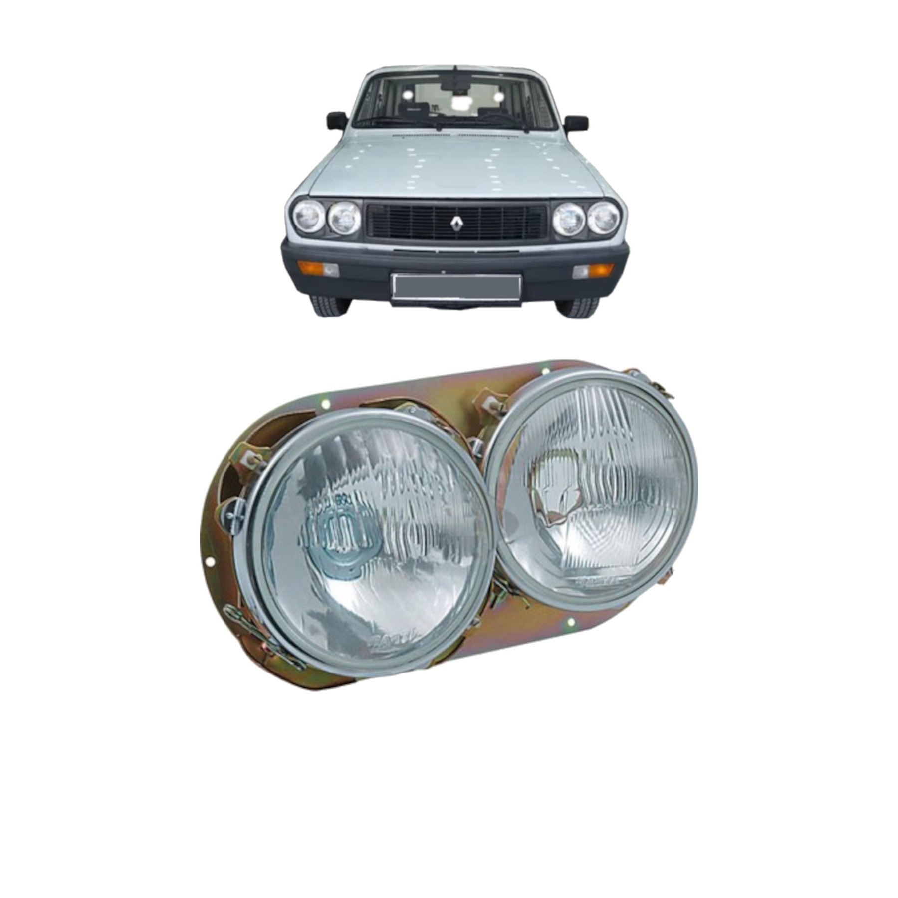 RENAULT 12 TOROS ÖN FAR SOL TARAF ŞOFÖR TARAFI KOMPLE FAR