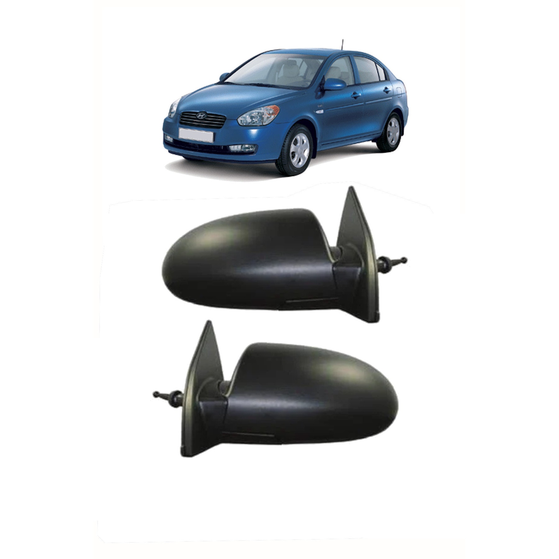 2006-2012 HYUNDAİ ACCENT ERA DIŞ DİKİZ AYNASI SAĞ/SOL TAKIM HALİNDE