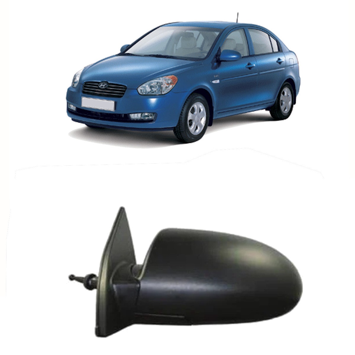 2006-2012 HYUNDAİ ACCENT ERA DIŞ DİKİZ AYNASI SOL TARAF ŞOFÖR TARAFI
