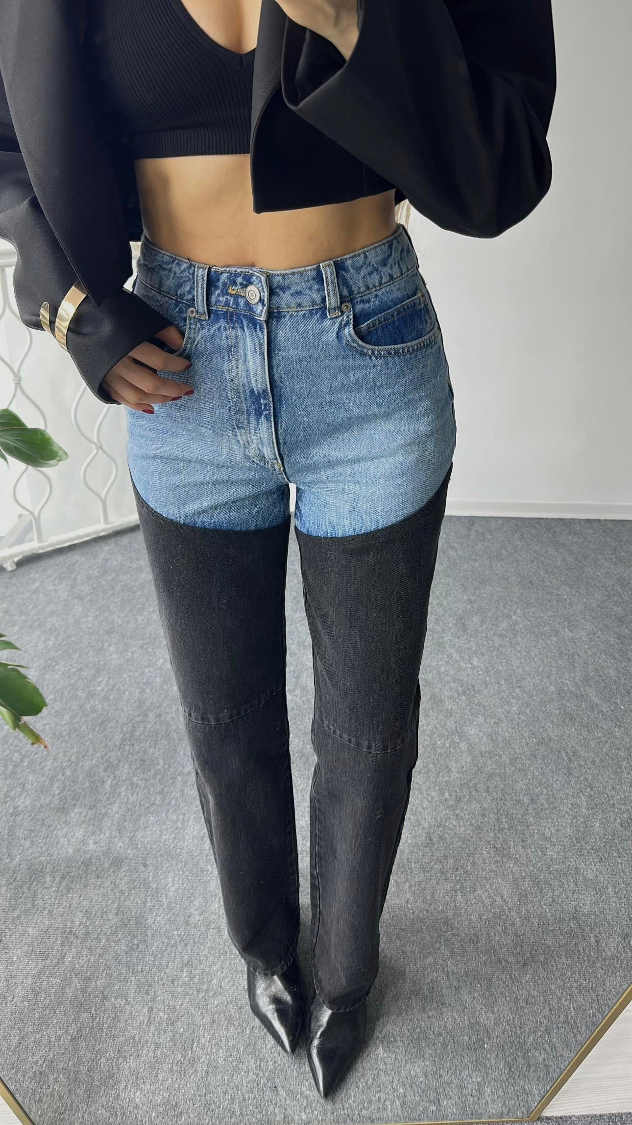 Orijinal Marka Parçalı Jean