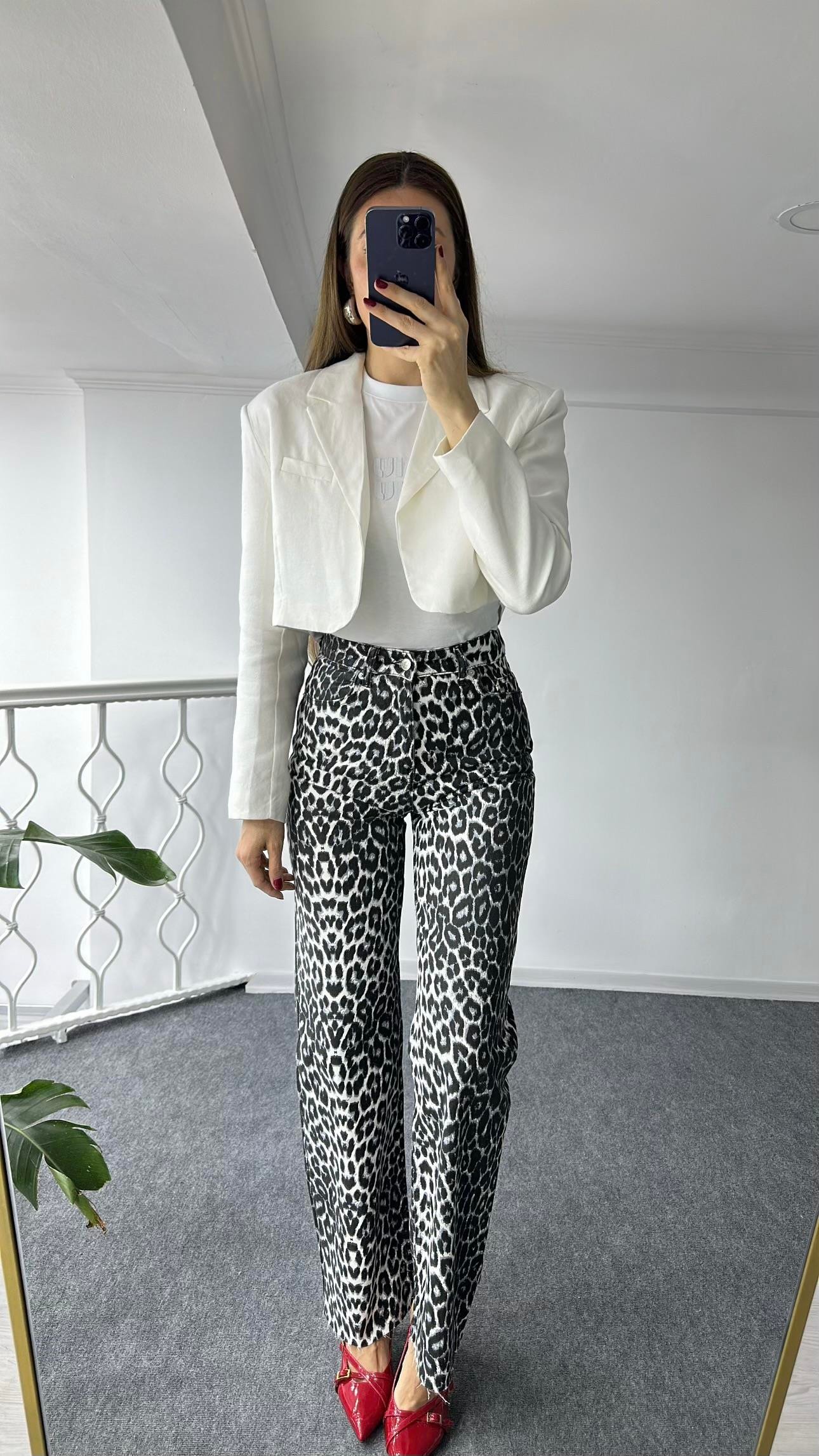 LEOPAR DESEN JEAN 