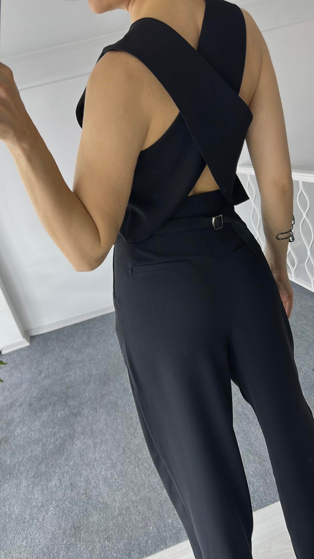 Premium Siyah Palazzo