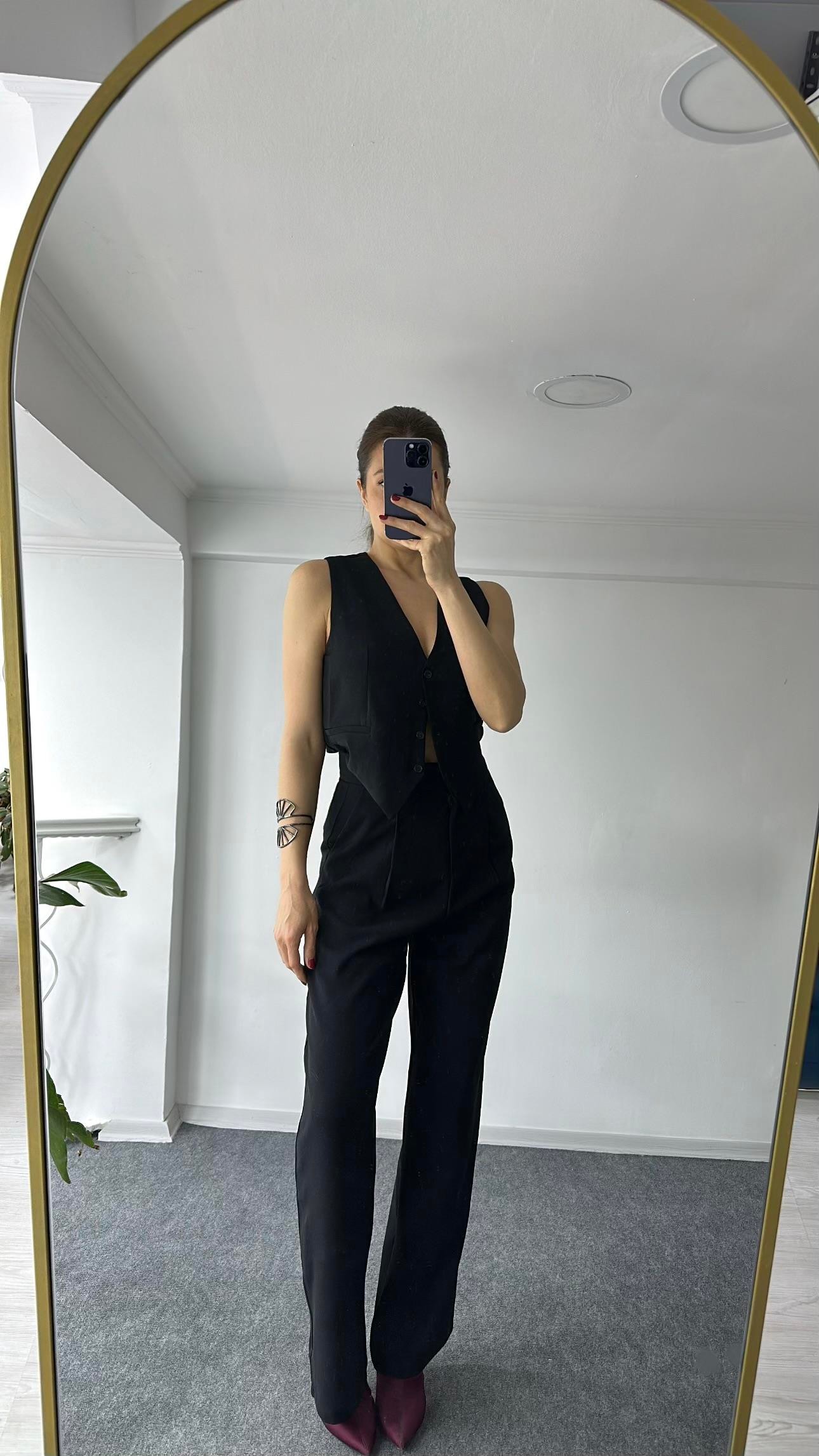 Premium Siyah Palazzo