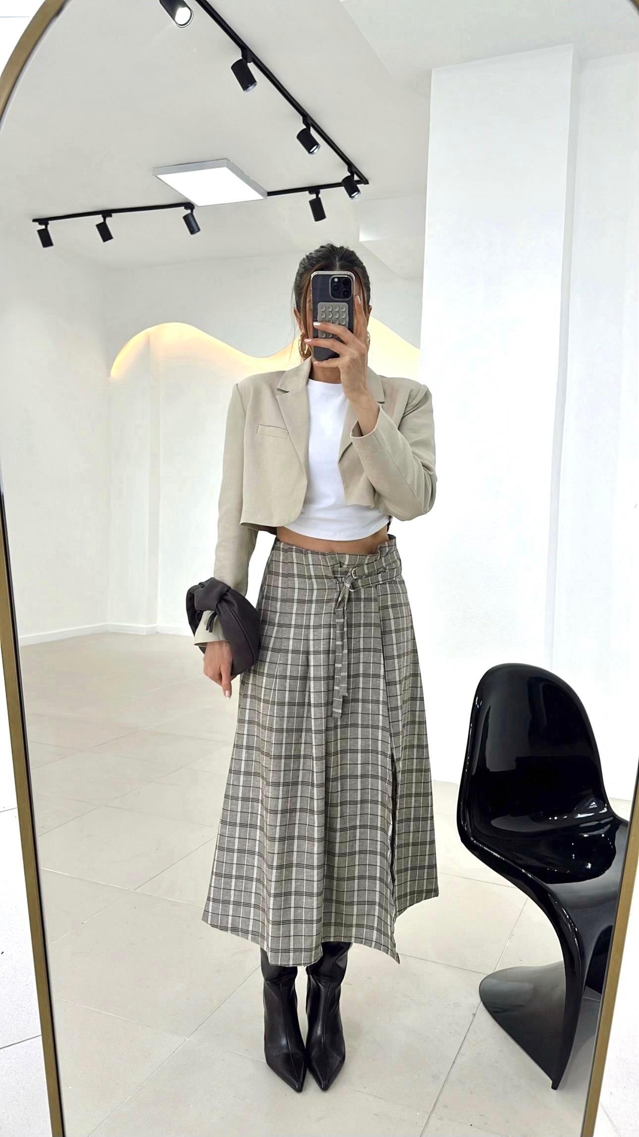 KREM KETEN CROP CEKET