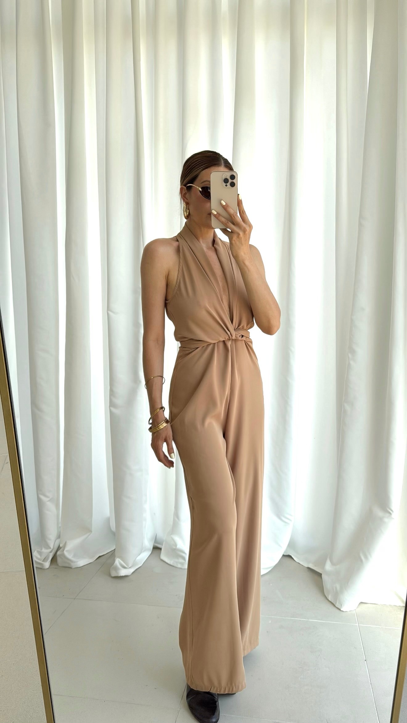 CREP KUMAŞ DÜĞÜM DETAY TULUM-YAĞ YEŞİLİ 
