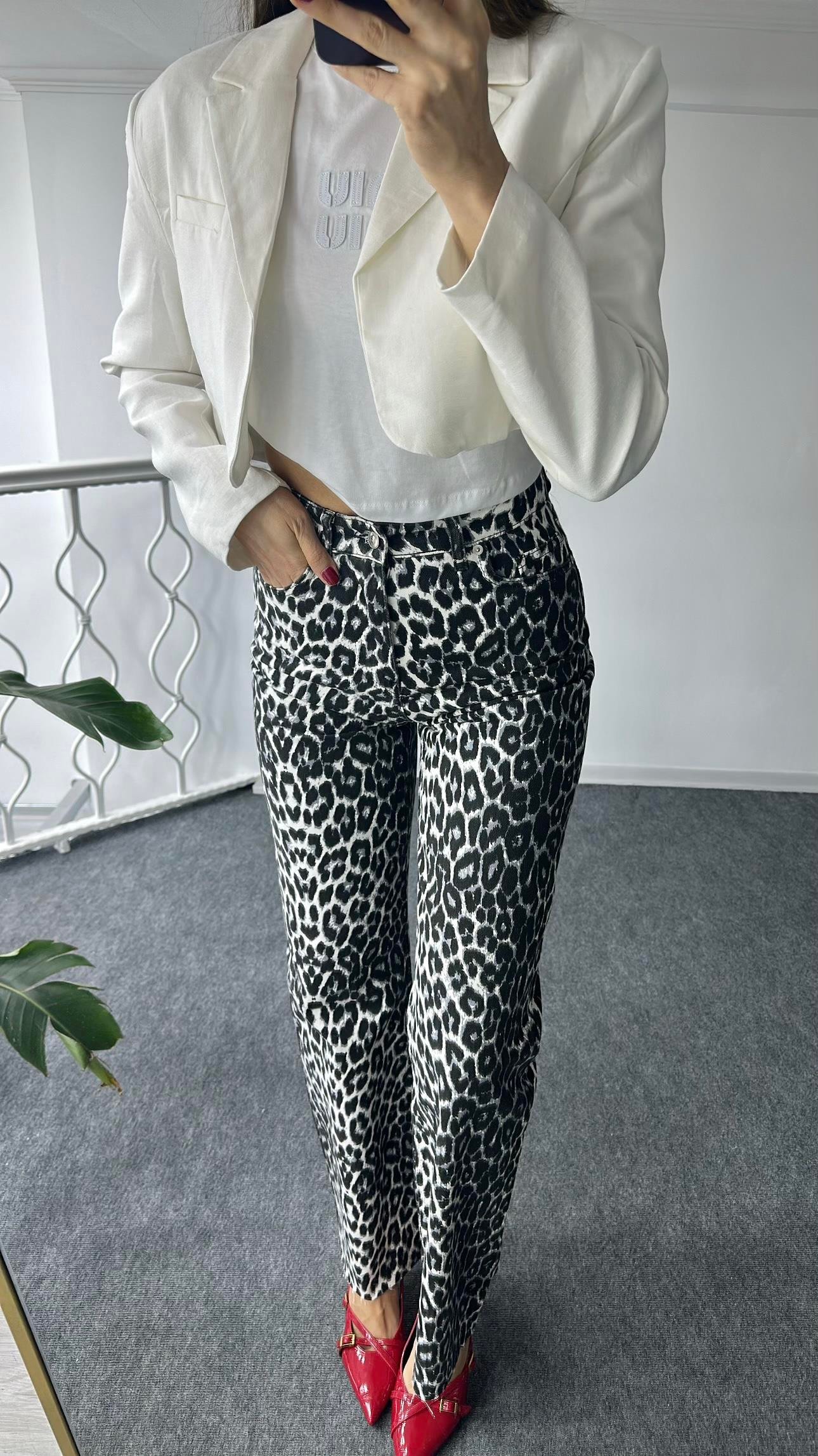 LEOPAR DESEN JEAN 