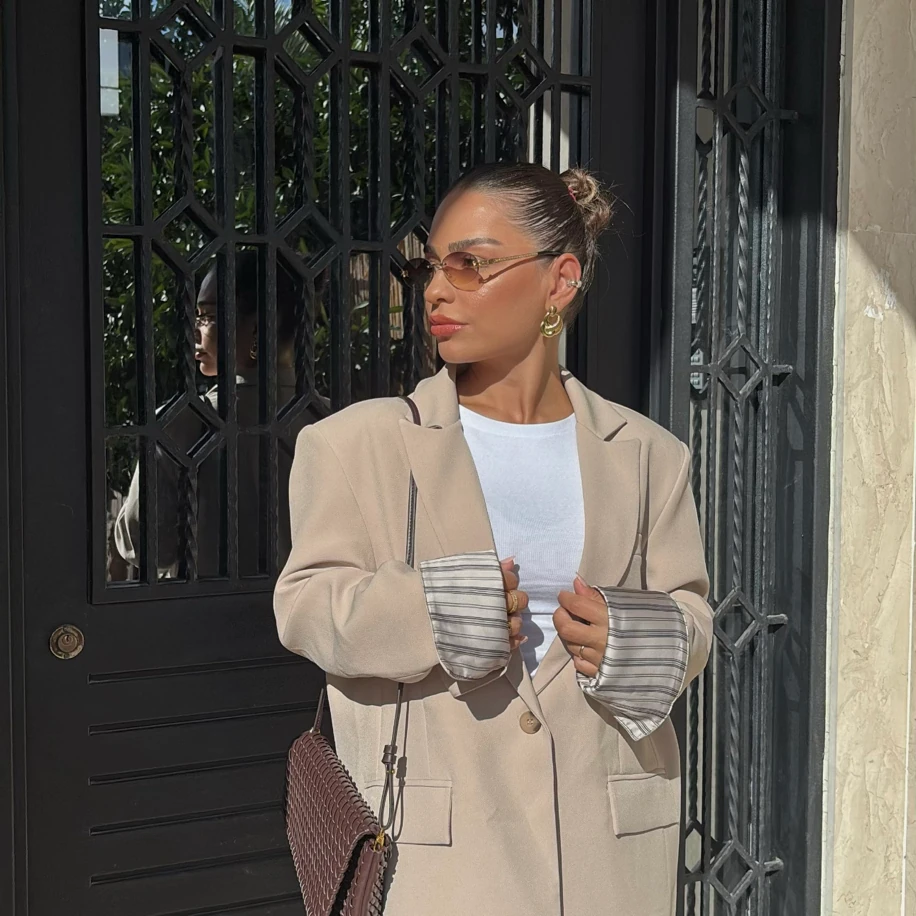 Saten Astarlı Blazer