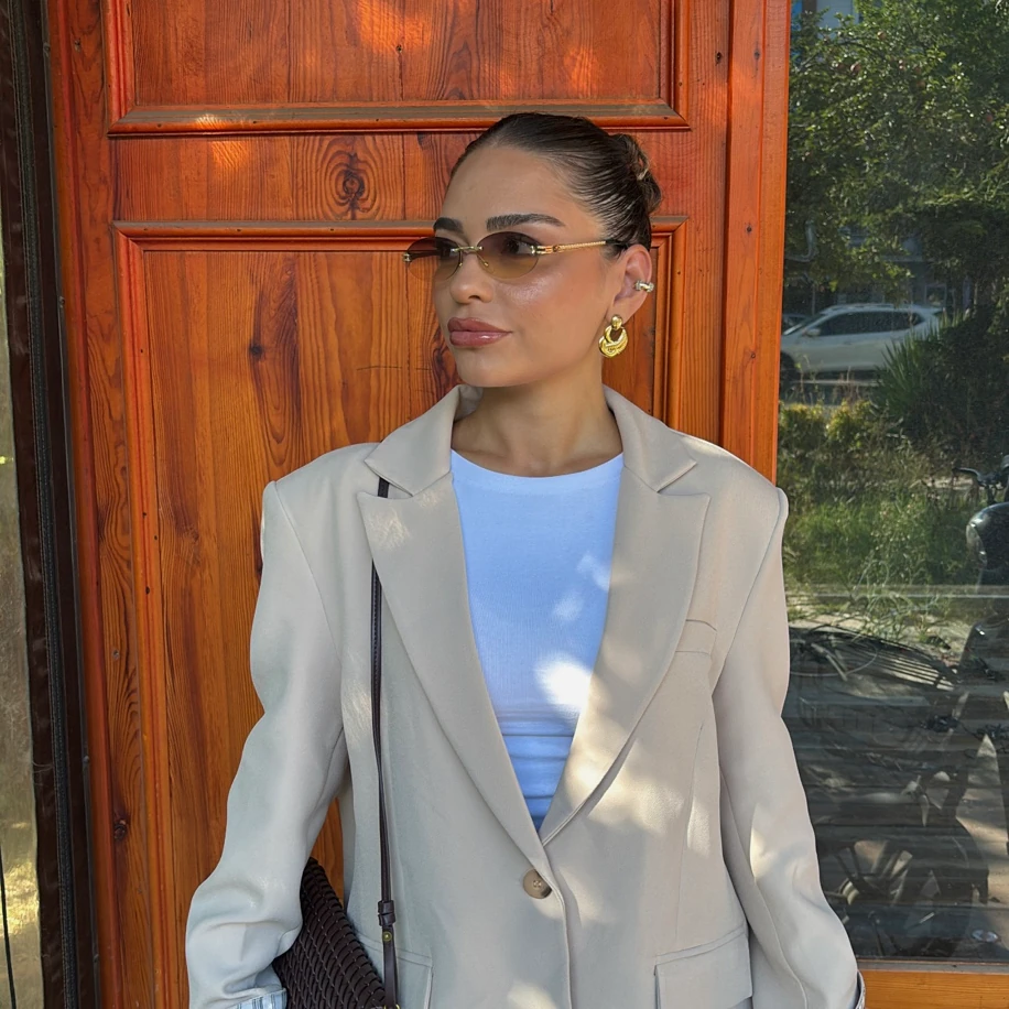 Saten Astarlı Blazer