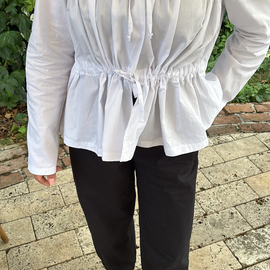 Bağlamalı Poplin Bluz