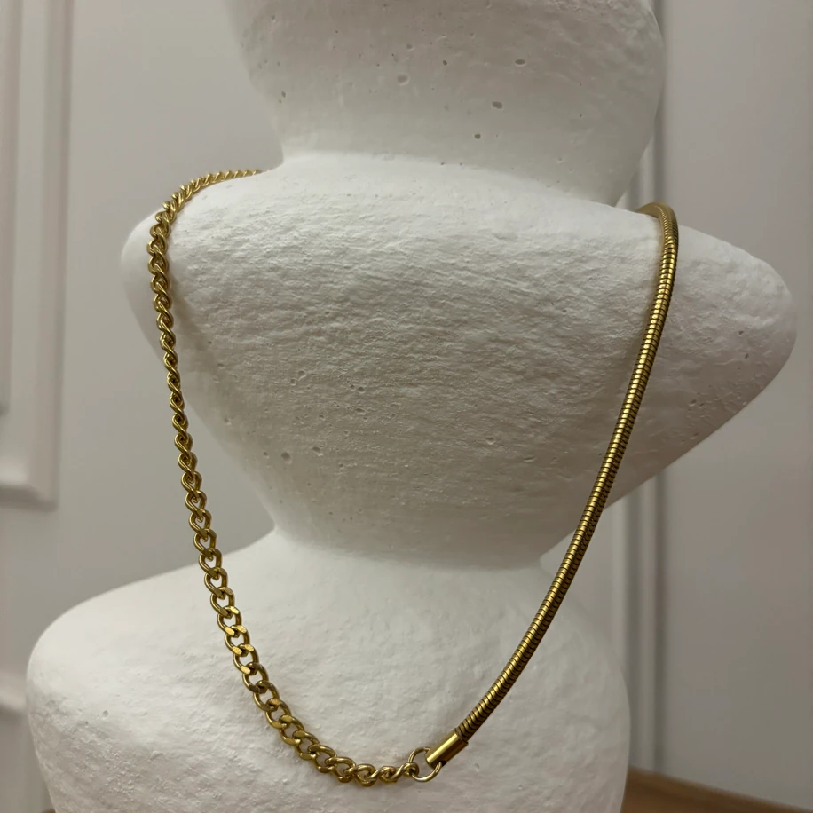 Çelik Boru-Zincir Kolye