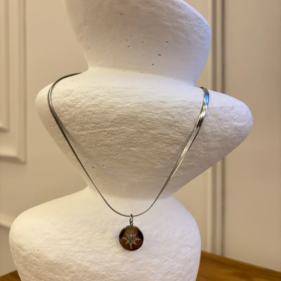 Çelik Yassı Zincir-Plaka Kolye